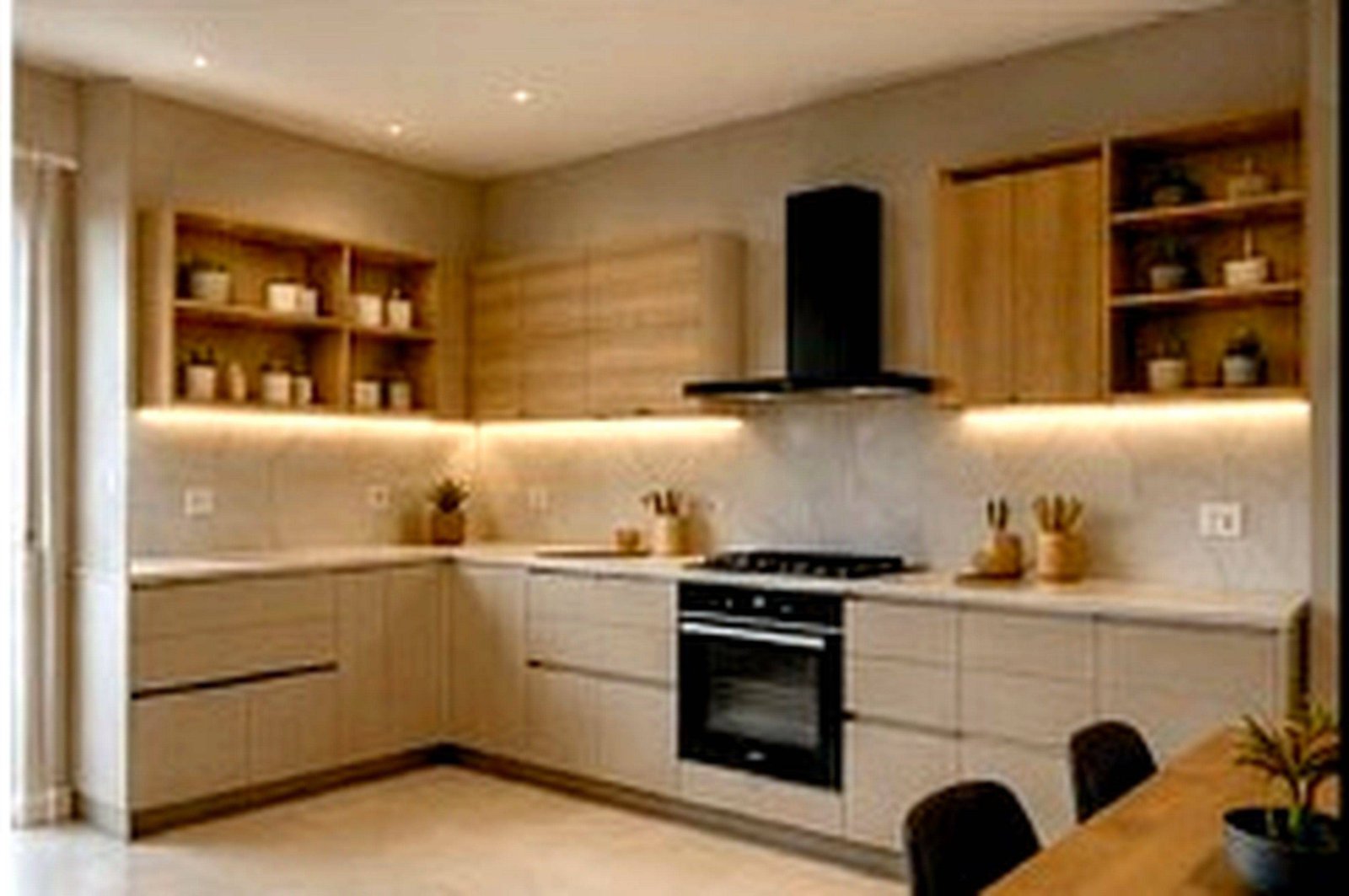 Cuisine avec îlot central